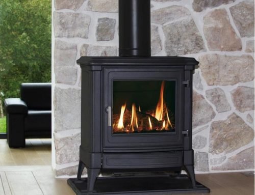 קמין גז במבצע במוקד חום.